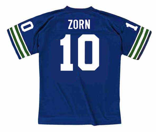 JIM ZORN Seattle Seahawks 1982 Throwback NFL Football Jersey - BACK