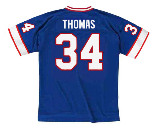 THURMAN THOMAS Buffalo Bills 1991 Home Throwback NFL Football Jersey - BACK