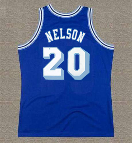 DON NELSON Los Angeles Lakers 1960's Throwback NBA Basketball Jersey - BACK