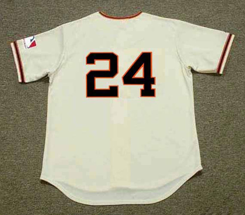 Men's Majestic #24 Willie Mays Authentic Fashion MLB MLB Jersey