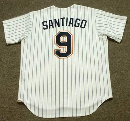 BENITO SANTIAGO San Diego Padres 1991 Home Majestic Throwback Baseball Jersey - BACK