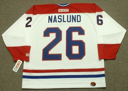 MATS NASLUND Montreal Canadiens 1986 Home CCM Throwback NHL Hockey Jersey - back