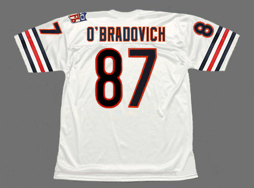 ED O'BRADOVICH Chicago Bears 1969 Away Throwback NFL Football Jersey - BACK