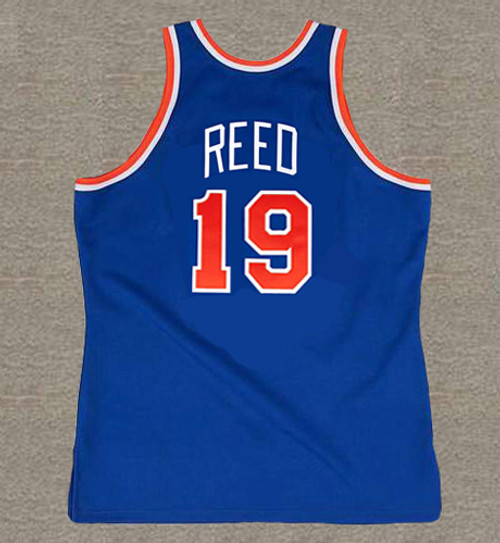 WILLIS REED New York Knicks 1973 Away Throwback NBA Basketball Jersey - BACK