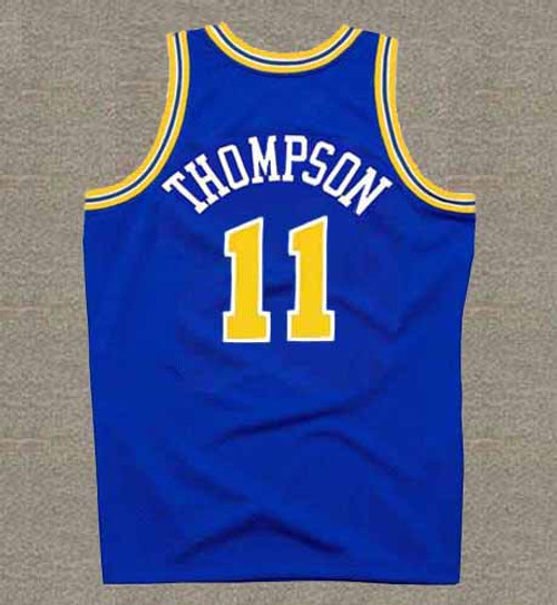 KLAY THOMPSON Golden State Warriors 1990's Throwback NBA Basketball Jersey - BACK