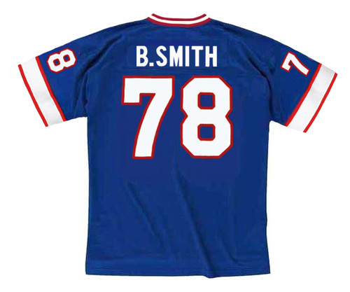 BRUCE SMITH Buffalo Bills 1990 Home Throwback NFL Football Jersey - BACK