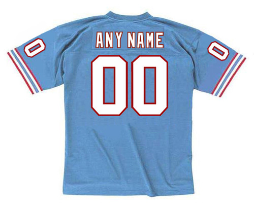 HOUSTON OILERS 1990's Throwback NFL Jersey Customized Jersey - BACK