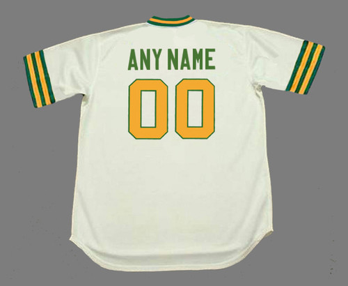 OAKLAND ATHLETICS 1970's Majestic Home Throwback Jersey Customized Jersey - BACK