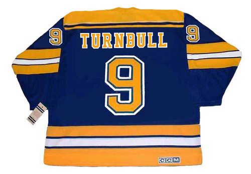 PERRY TURNBULL St. Louis Blues 1980 CCM Vintage Throwback NHL Hockey Jersey - BACK