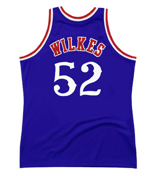 JAMAAL WILKES Los Angeles Clippers 1985 Throwback NBA Basketball Jersey - BACK