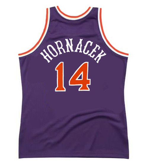 JEFF HORNACEK Phoenix Suns 1991 Away Throwback NBA Basketball Jersey - BACK