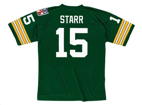 BART STARR Green Bay Packers 1969 Throwback NFL Football Jersey - BACK