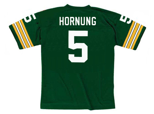 PAUL HORNUNG Green Bay Packers 1960's Throwback NFL Football Jersey - BACK