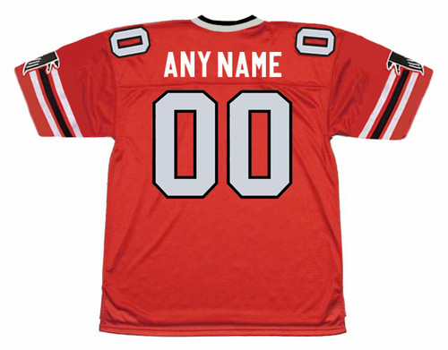 ATLANTA FALCONS 1980's Home Throwback Customized NFL Jersey - BACK