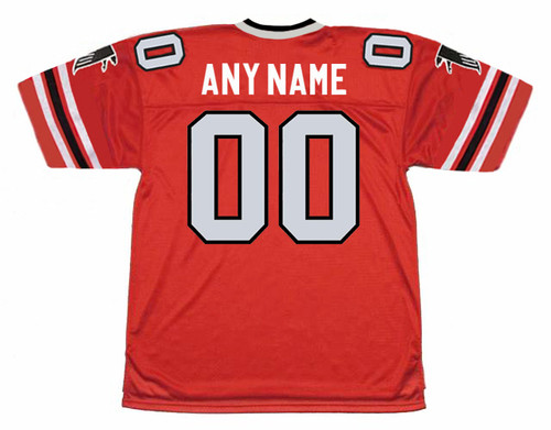 ATLANTA FALCONS 1970's Home Throwback Customized NFL Jersey - BACK