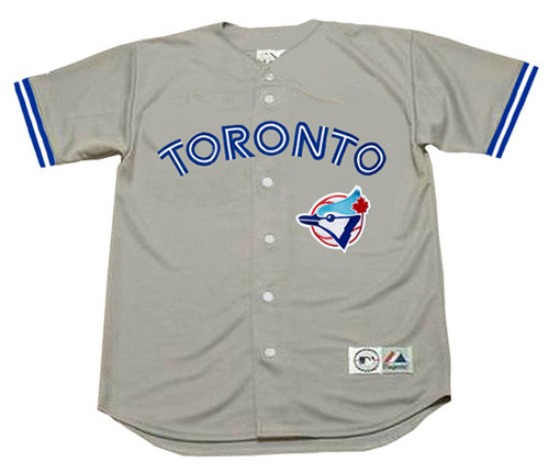 JOHN OLERUD Toronto Blue Jays 1992 Majestic Throwback Away Baseball Jersey - FRONT