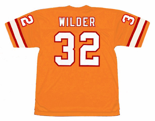 JAMES WILDER Tampa Bay Buccaneers 1984 Home Throwback NFL Football Jersey - BACK