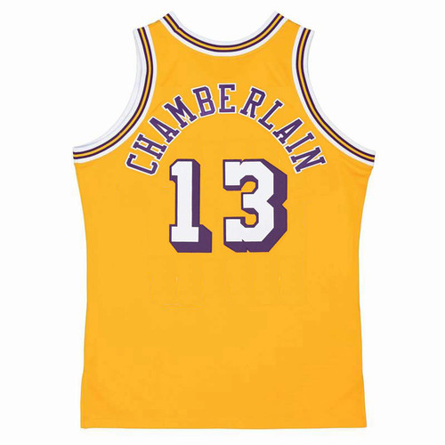 WILT CHAMBERLAIN Los Angeles Lakers 1971 Home Throwback NBA Basketball Jersey - BACK