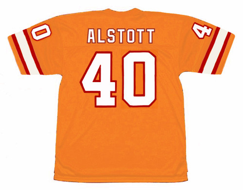 MIKE ALSTOTT Tampa Bay Buccaneers 1996 Home Throwback NFL Football Jersey - BACK