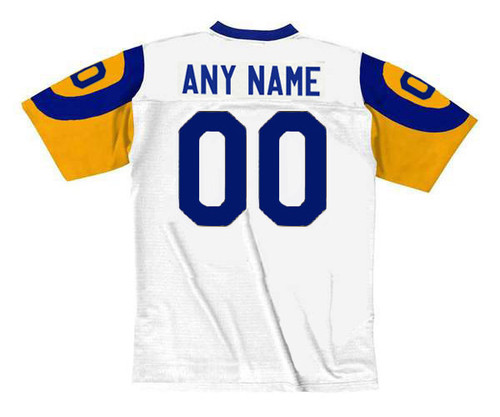 LOS ANGELES RAMS 1980's Away Throwback NFL Customized Jersey - BACK