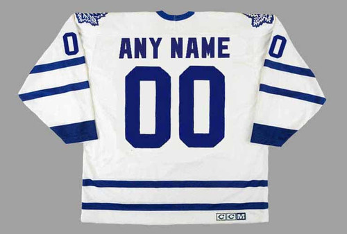 TORONTO MAPLE LEAFS 1990's Home CCM Vintage Customized Jersey - BACK