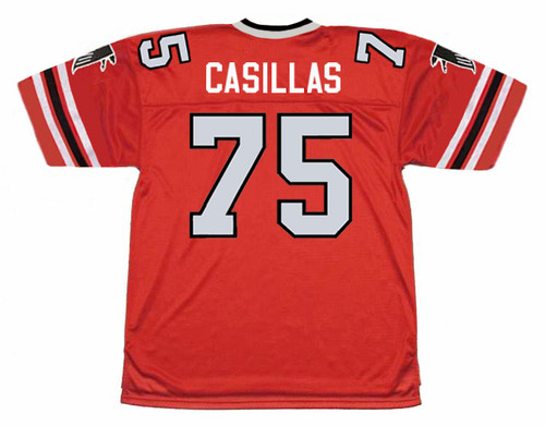 TONY CASILLAS Atlanta Falcons 1986 Home Throwback NFL Football Jersey - back