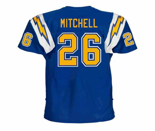 LYDELL MITCHELL San Diego Chargers 1978 Throwback NFL Football Jersey - BACK