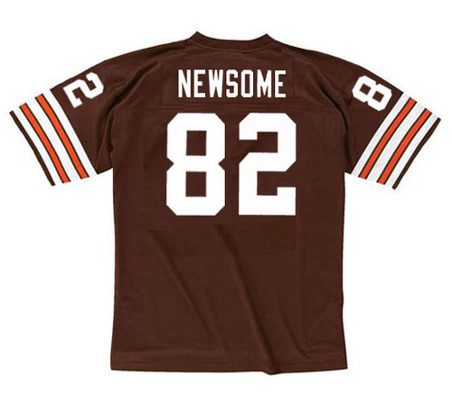 OZZIE NEWSOME Cleveland Browns 1987 Throwback NFL Football Jersey - BACK