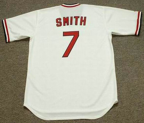 REGGIE SMITH St. Louis Cardinals 1975 Majestic Cooperstown Home Baseball Jersey