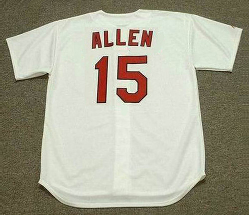 RICHIE ALLEN St. Louis Cardinals 1970 Majestic Cooperstown Throwback Home Baseball Jersey - Back