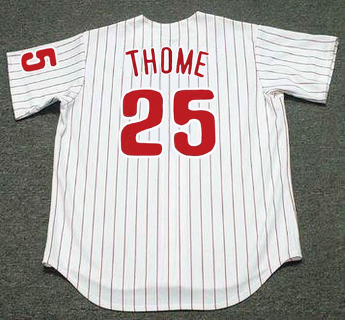 JIM THOME Philadelphia Phillies 2003 Home Majestic Throwback Baseball Jersey - BACK