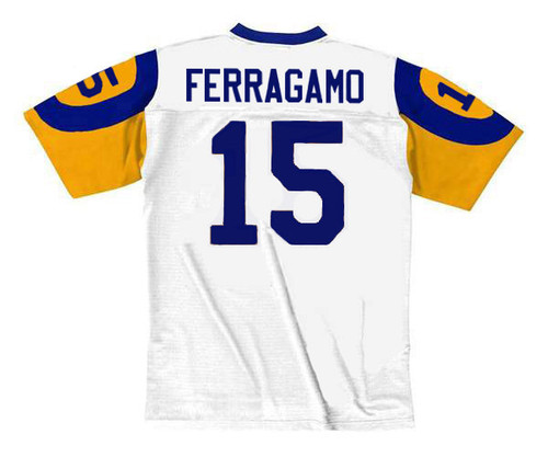 VINCE FERRAGAMO Los Angeles Rams 1979 Away Throwback NFL Football Jersey - back