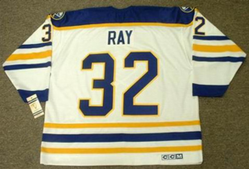 ROB RAY Buffalo Sabres 1992 CCM Throwback Home Hockey Jersey