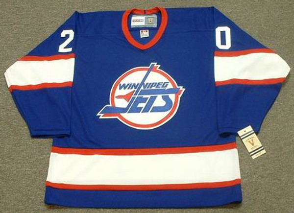 TIE DOMI Winnipeg Jets 1993 CCM Vintage Throwback Away NHL Hockey Jersey