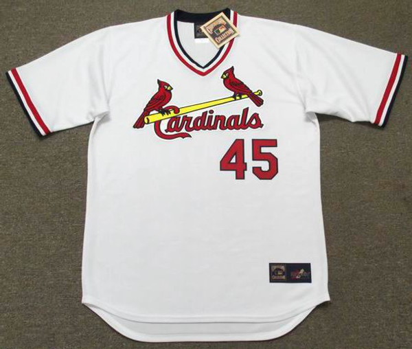 BOB GIBSON St. Louis Cardinals 1974 Majestic Cooperstown Throwback Home Jersey