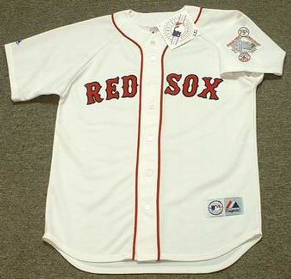 MIKE GREENWELL Boston Red Sox 1987 Majestic Throwback Home Baseball Jersey