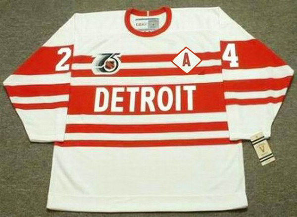 1992 CCM Vintage Throwback BOB PROBERT Detroit Red Wings Jersey - FRONT