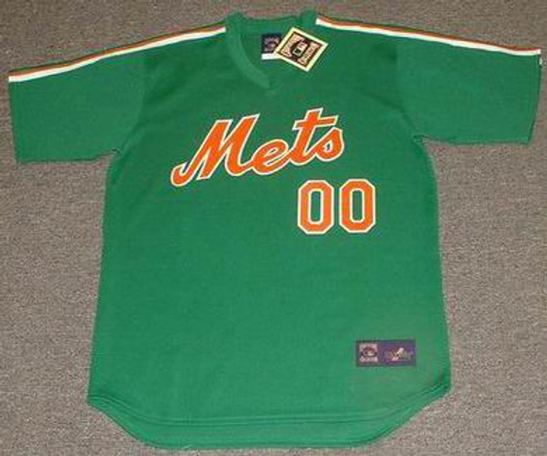 NEW YORK METS 1985 Majestic Cooperstown "St. Patty's Day" Jersey Customized "Any Name & Number(s)"