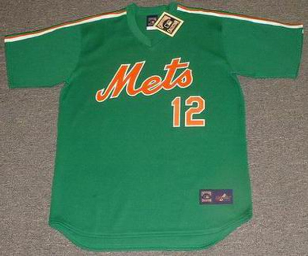 RON DARLING New York Mets 1985 Majestic Cooperstown Throwback "St. Patty's Day" Baseball Jersey