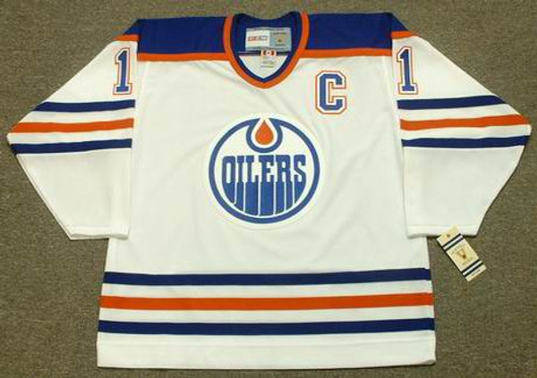 MARK MESSIER Edmonton Oilers 1990 CCM Vintage Throwback Home NHL Jersey