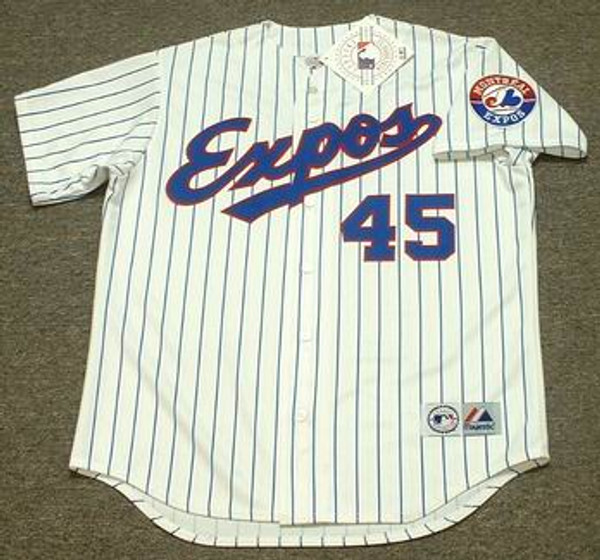 PEDRO MARTINEZ Montreal Expos 1997 Majestic Throwback Home Baseball Jersey