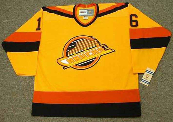 TREVOR LINDEN Vancouver Canucks 1989 CCM Throwback Home Hockey Jersey - front