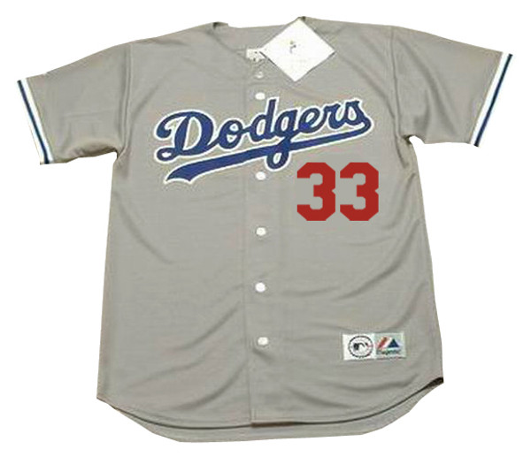 ERIC DAVIS Los Angeles Dodgers 1993 Majestic Throwback Away Baseball Jersey - Front