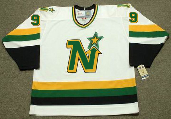 MIKE MODANO Minnesota North Stars 1991 Home CCM NHL Vintage Throwback Jersey - FRONT