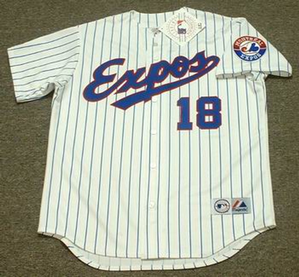 MOISES ALOU Montreal Expos 1994 Majestic Throwback Home Baseball Jersey