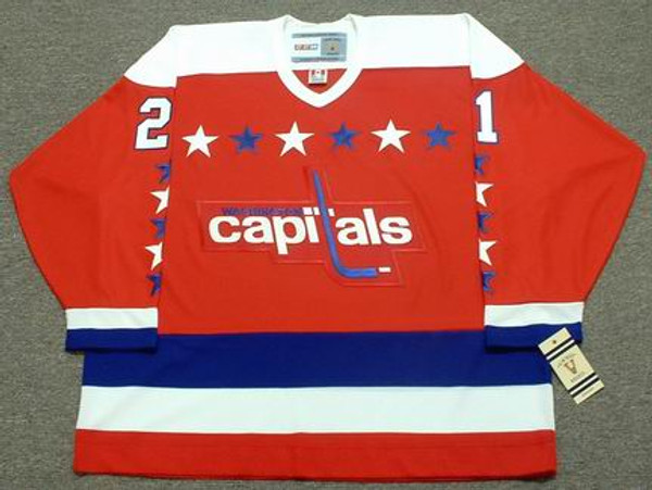DENNIS MARUK Washington Capitals 1982 CCM Vintage Throwback NHL Hockey Jersey