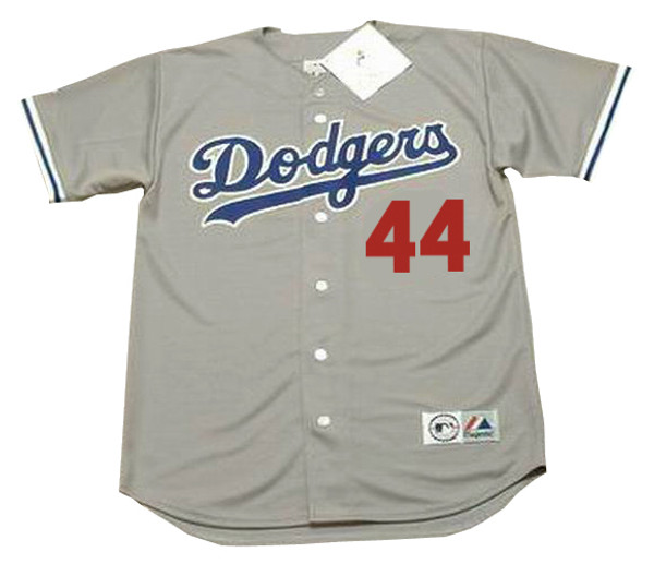 DARRYL STRAWBERRY Los Angeles Dodgers 1991 Away Majestic Baseball Throwback Jersey - Front