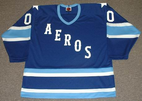 HOUSTON AEROS 1970's WHA Throwback Hockey Jersey Customized "Any Name & Number(s)"