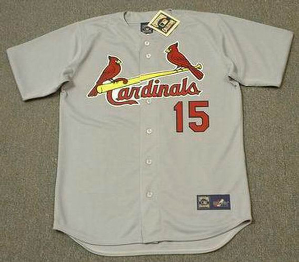 RICHIE ALLEN St. Louis Cardinals 1970 Majestic Cooperstown Throwback Away Baseball Jersey - Front