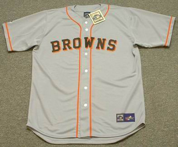 EDDIE GAEDEL St. Louis Browns 1951 Majestic Baseball Throwback Jersey - FRONT